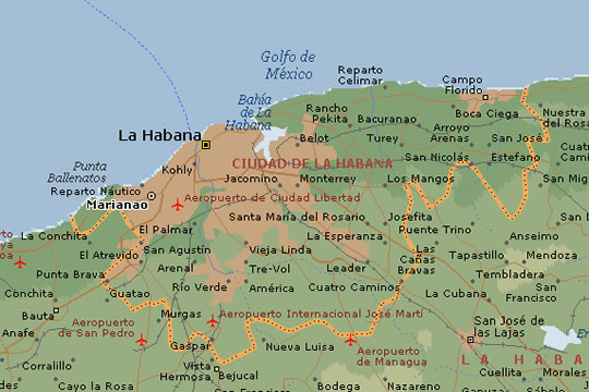 Mapas de Ciudad de La Habana