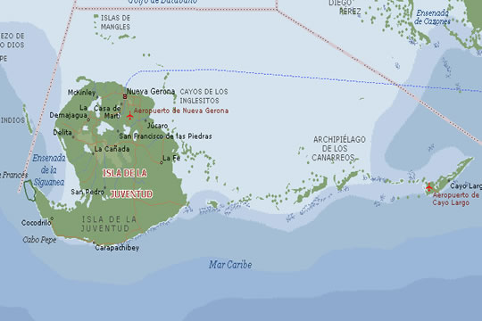 Mapas de Isla de la Juventud