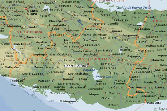 Mapas de Sancti Spíritus